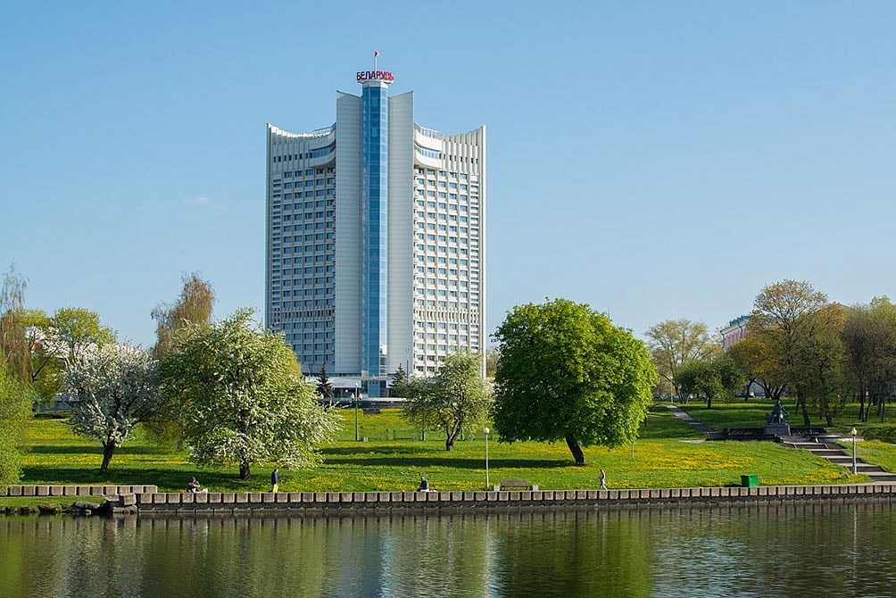 Observation deck of the Belarus Hotel